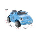 Pilsan Tostos 05-281 Metalik | 12V Uzaktan Kumandalı Akülü Çocuk Arabası | Mavi - Görsel 9