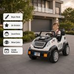 Pilsan Fantastik | Jeep Model | 12V Uzaktan Kumandalı Akülü Çocuk Arabası | 05 234-Beyaz - Görsel 4