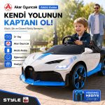 Akar Oyuncak | 95-479 | Style | 4X2 | 12V Uzaktan Kumandalı Akülü Çocuk Arabası | Beyaz | 3+ Yaş - Görsel 3