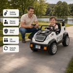 Pilsan Fantastik | Jeep Model | 12V Uzaktan Kumandalı Akülü Çocuk Arabası | 05 234-Beyaz - Görsel 2