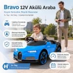 Akar Oyuncak | 95-455 | Bravo | 4X2 | 12V Uzaktan Kumandalı Akülü Çocuk Arabası | Mavi | 3+ Yaş - Görsel 3