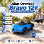 Pilsan Tostos 05-281 Metalik | 12V Uzaktan Kumandalı Akülü Çocuk Arabası | Mavi - Görsel 3