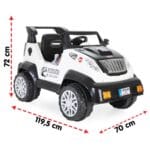Pilsan Fantastik | Jeep Model | 12V Uzaktan Kumandalı Akülü Çocuk Arabası | 05 234-Beyaz - Görsel 7