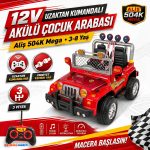 Aliş 504K Mega 12V | 12 V Uzaktan Kumandalı Akülü Çocuk Arabası | 3-8 Yaş - Görsel 6