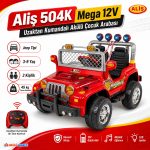 Aliş 504K Mega 12V | 12 V Uzaktan Kumandalı Akülü Çocuk Arabası | 3-8 Yaş - Görsel 13